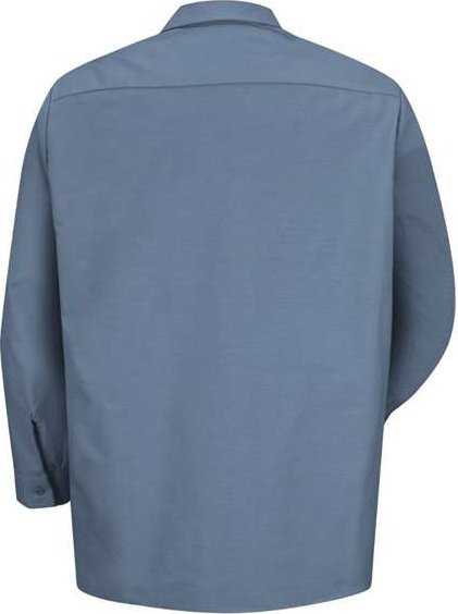 Red Kap Sp14 Industrial Long Sleeve Work Shirt - Postman Blue