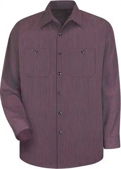 Red Kap Sp14 Industrial Long Sleeve Work Shirt - Rc - Charcoal