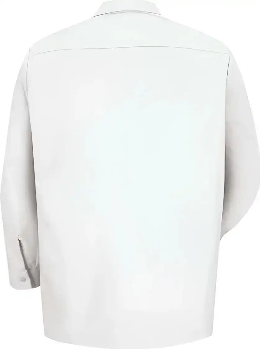 Red Kap Sp14 Industrial Long Sleeve Work Shirt White