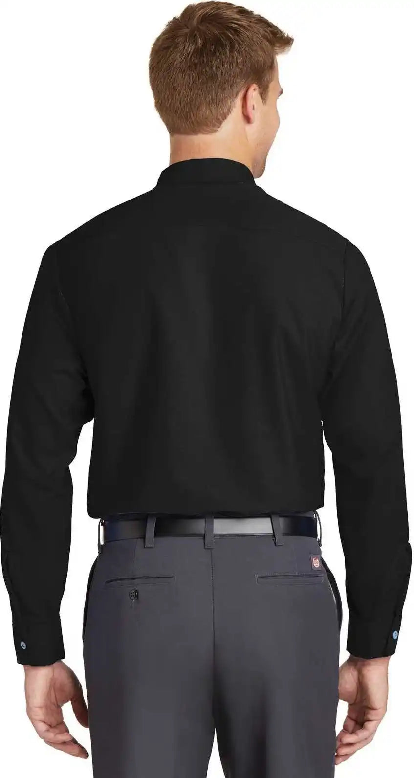 Red Kap Sp14 Long Sleeve Industrial Work Shirt Black