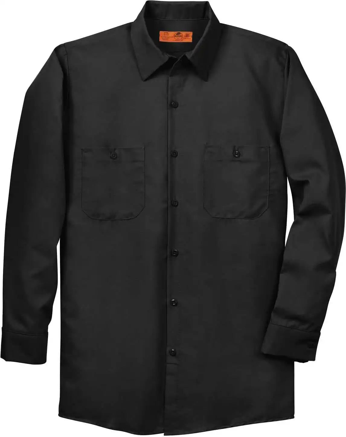 Red Kap Sp14 Long Sleeve Industrial Work Shirt Black