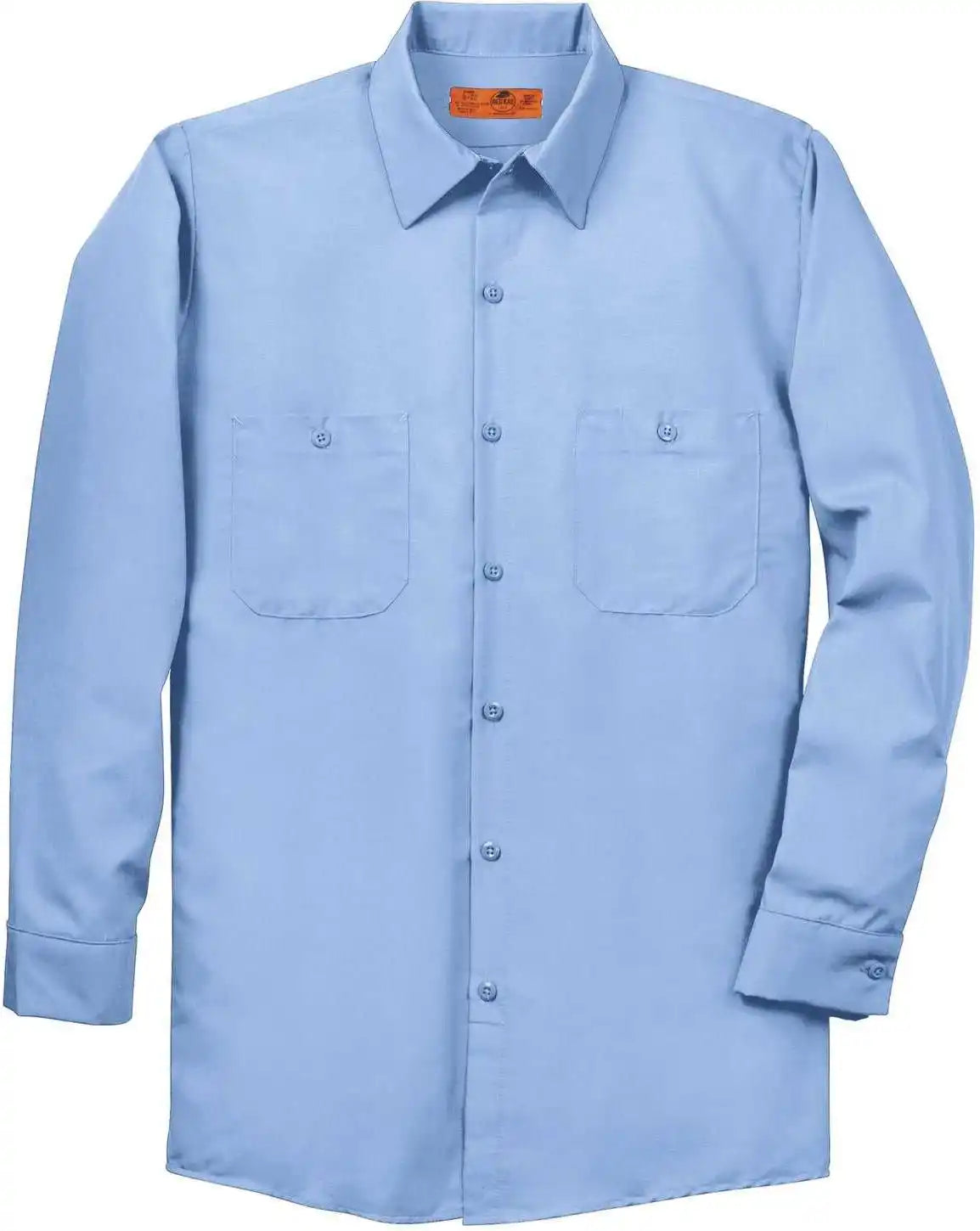 Red Kap Sp14 Long Sleeve Industrial Work Shirt Light Blue