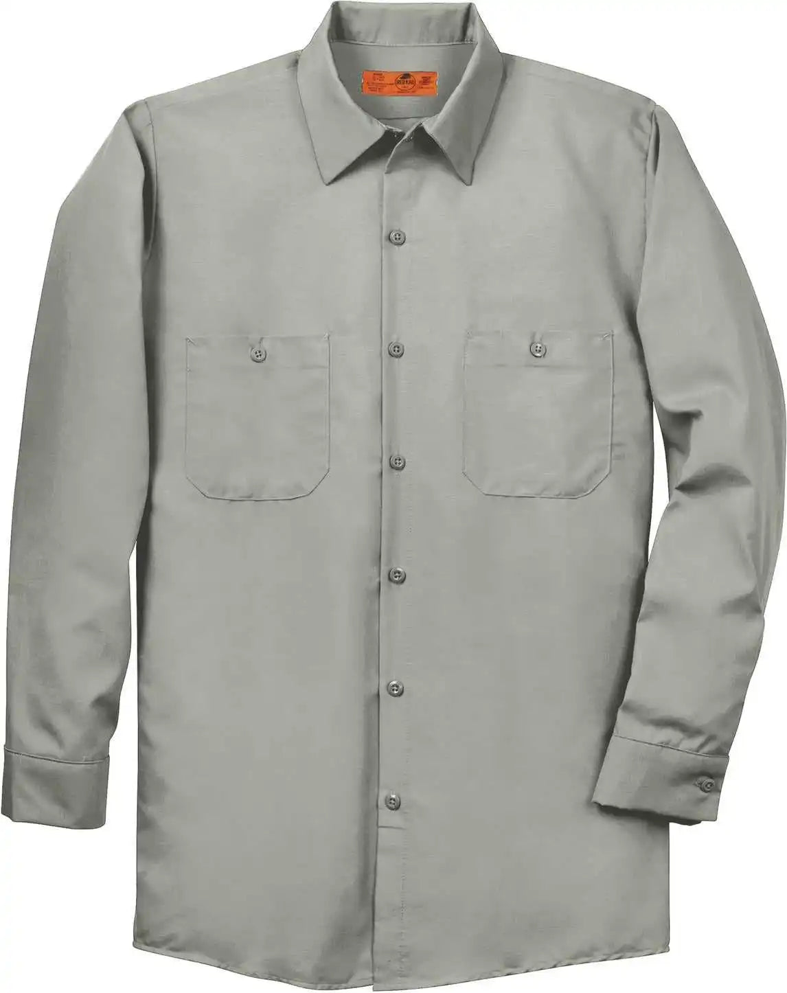 Red Kap Sp14 Long Sleeve Industrial Work Shirt Light Gray