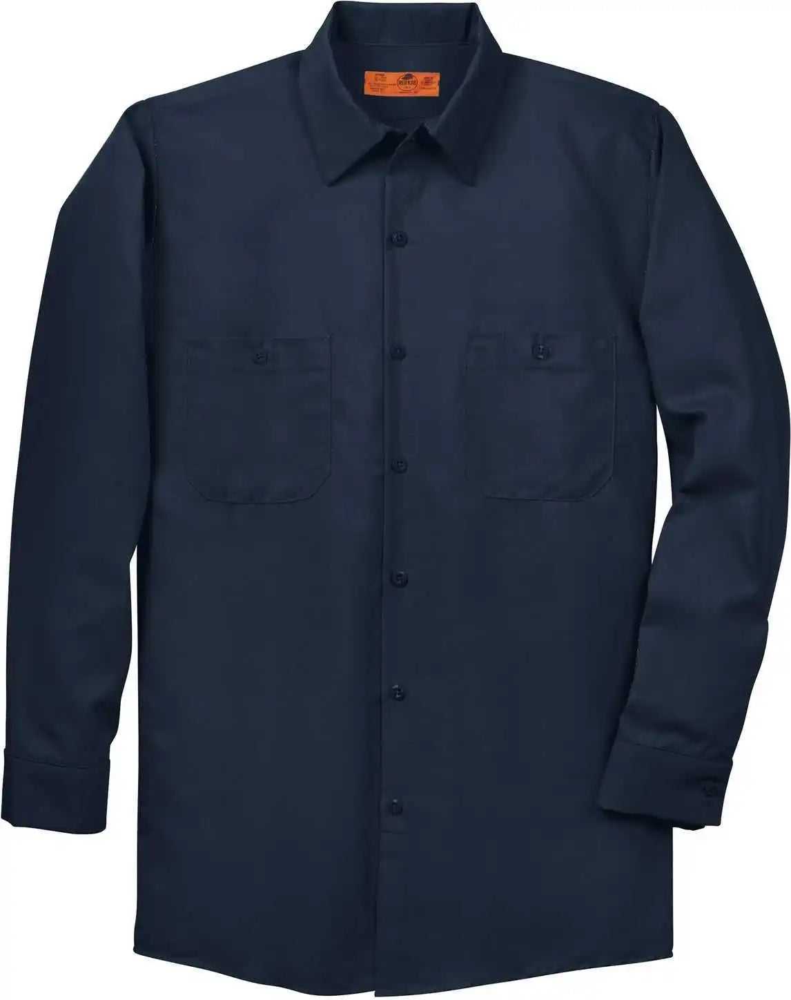 Red Kap Sp14 Long Sleeve Industrial Work Shirt Navy