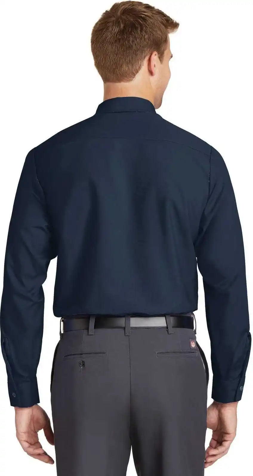 Red Kap Sp14 Long Sleeve Industrial Work Shirt Navy