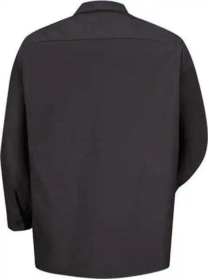 Red Kap Sp14l Industrial Work Shirt Long Sizes Black
