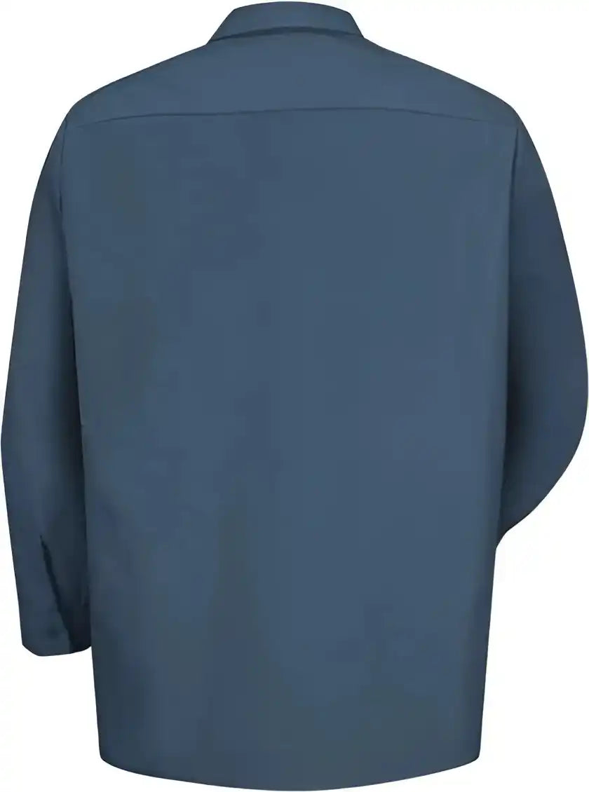Red Kap Sp14l Industrial Work Shirt Long Sizes Dark Blue