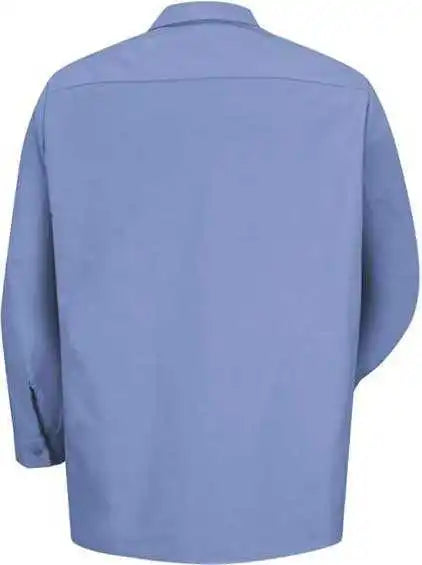 Red Kap Sp14l Industrial Work Shirt Long Sizes Light Blue