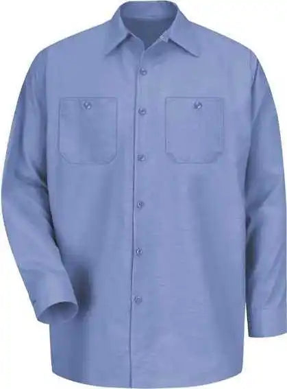 Red Kap Sp14l Industrial Work Shirt Long Sizes Light Blue