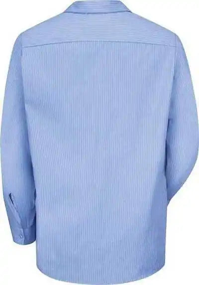 Red Kap Sp14l Industrial Work Shirt Long Sizes - Ml-medium Blue Light