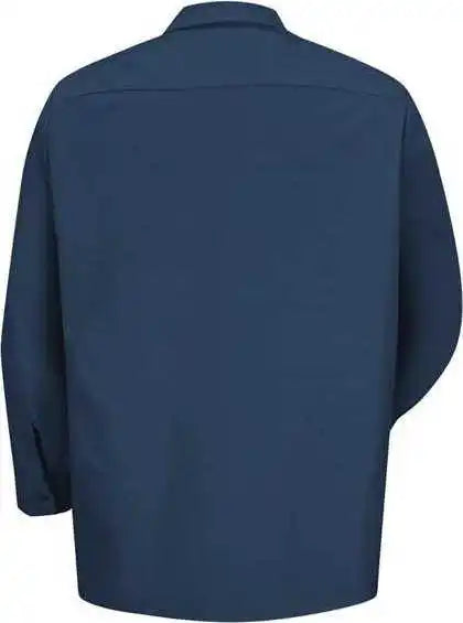 Red Kap Sp14l Industrial Work Shirt Long Sizes Navy