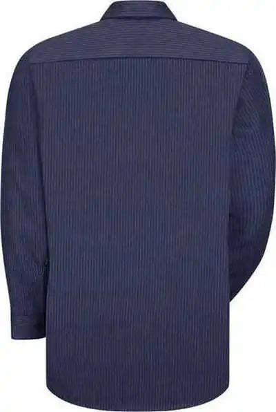 Red Kap Sp14l Industrial Work Shirt Long Sizes - Nl-navy Light Blue