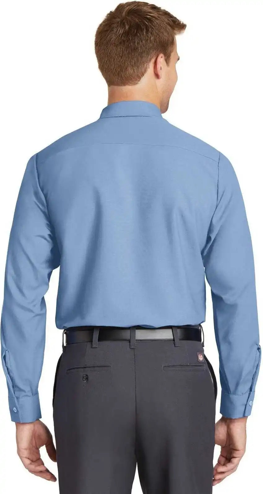 Red Kap Sp14long Long Size Industrial Work Shirt Petrol Blue