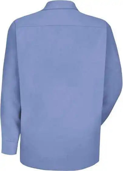 Red Kap Sp16 Specialized Pocketless Long Sleeve Workshirt Light Blue
