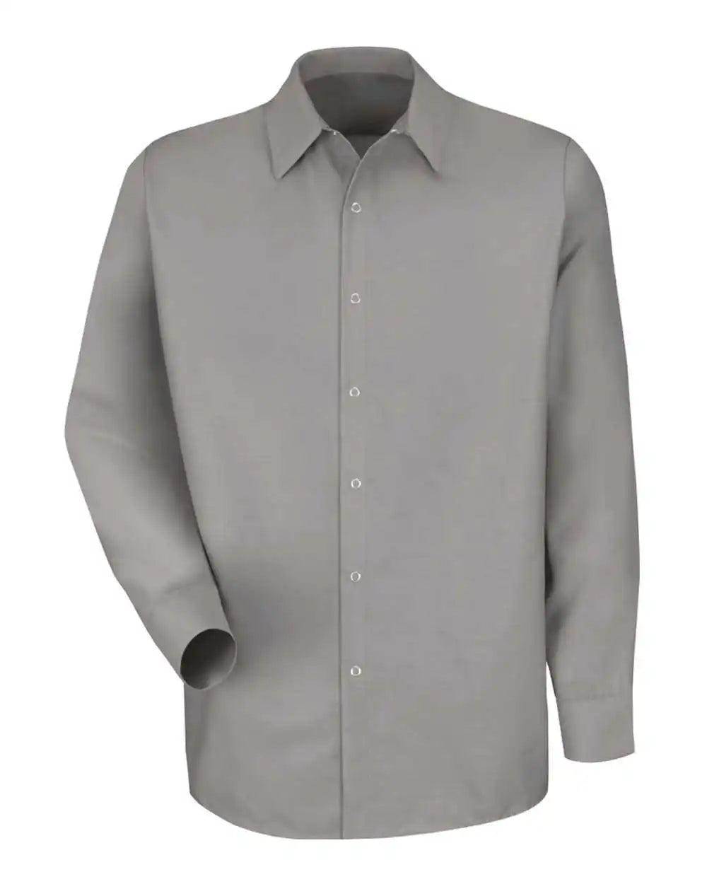 Red Kap Sp16t Specialized Pocketless Long Sleeve Work Shirt - Tall Sizes - Light Grey - Lt