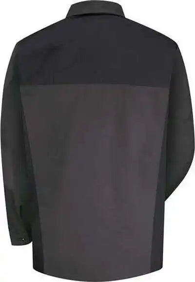 Red Kap Sp18l Long Sleeve Motorsports Shirt - Sizes - Charcoal Black