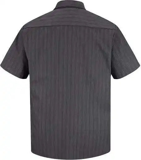 Red Kap Sp20 Premium Short Sleeve Work Shirt - Charcoal Blue White Stripe