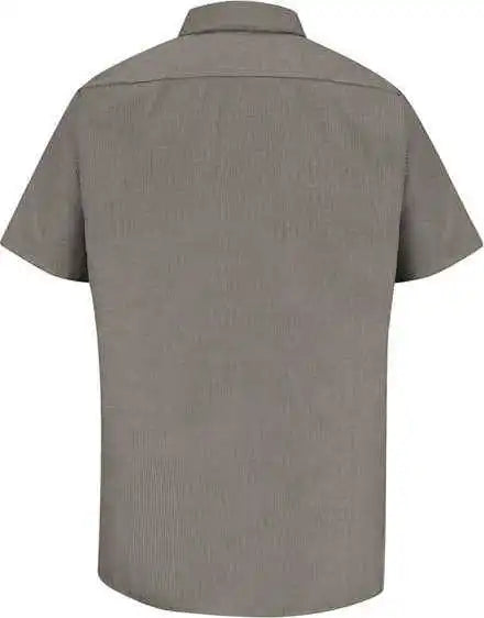 Red Kap Sp20 Premium Short Sleeve Work Shirt - Kb-khaki Black Microcheck