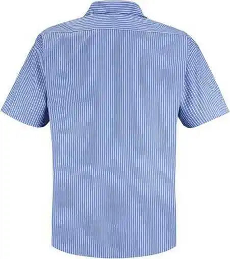 Red Kap Sp20l Premium Short Sleeve Work Shirt Long Sizes Gm Blue White