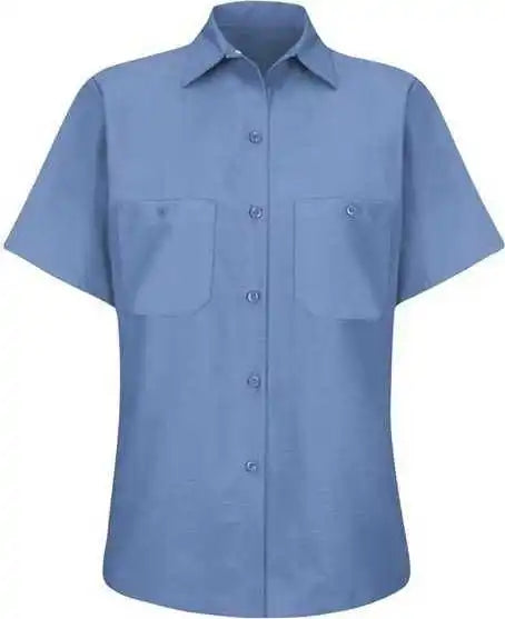 Red Kap Sp23 Women’s Industrial Work Shirt Petrol Blue
