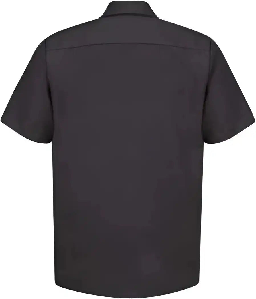 Red Kap Sp24 Industrial Short Sleeve Work Shirt Black