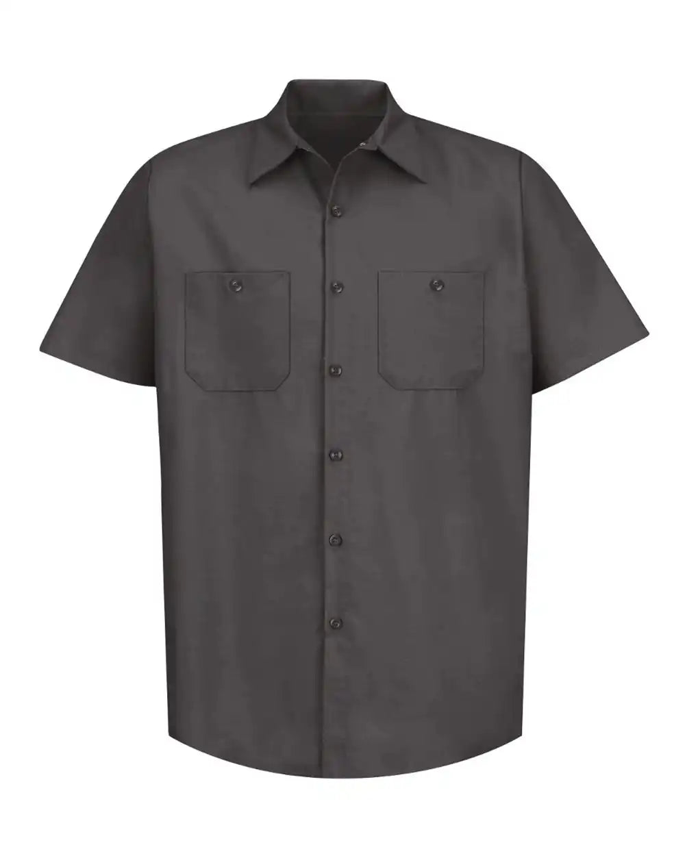 Red Kap Sp24 Industrial Short Sleeve Work Shirt - Charcoal - s