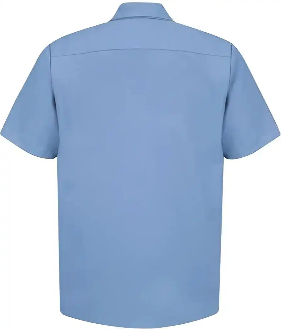 Red Kap Sp24 Industrial Short Sleeve Work Shirt Light Blue