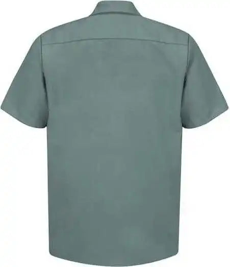 Red Kap Sp24 Industrial Short Sleeve Work Shirt Light Green