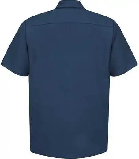 Red Kap Sp24 Industrial Short Sleeve Work Shirt Navy
