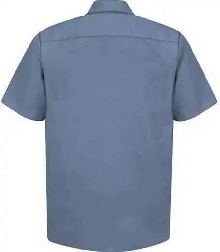 Red Kap Sp24 Industrial Short Sleeve Work Shirt - Postman Blue