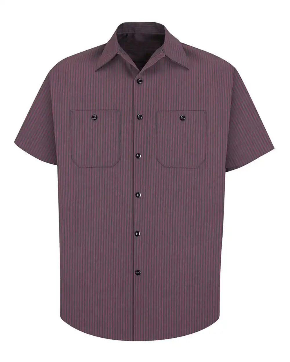 Red Kap Sp24 Industrial Short Sleeve Work Shirt - Rc - Charcoal - Rc - Charcoal/ / s