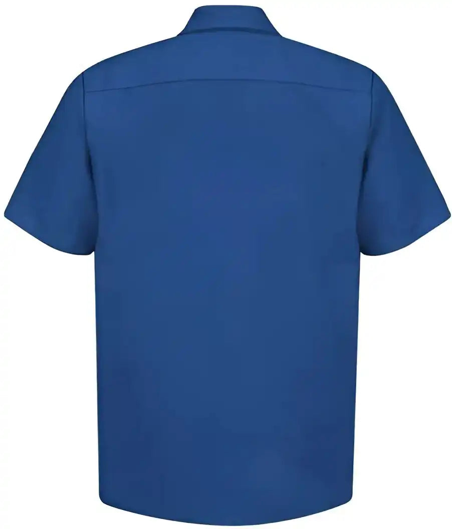 Red Kap Sp24 Industrial Short Sleeve Work Shirt Royal Blue