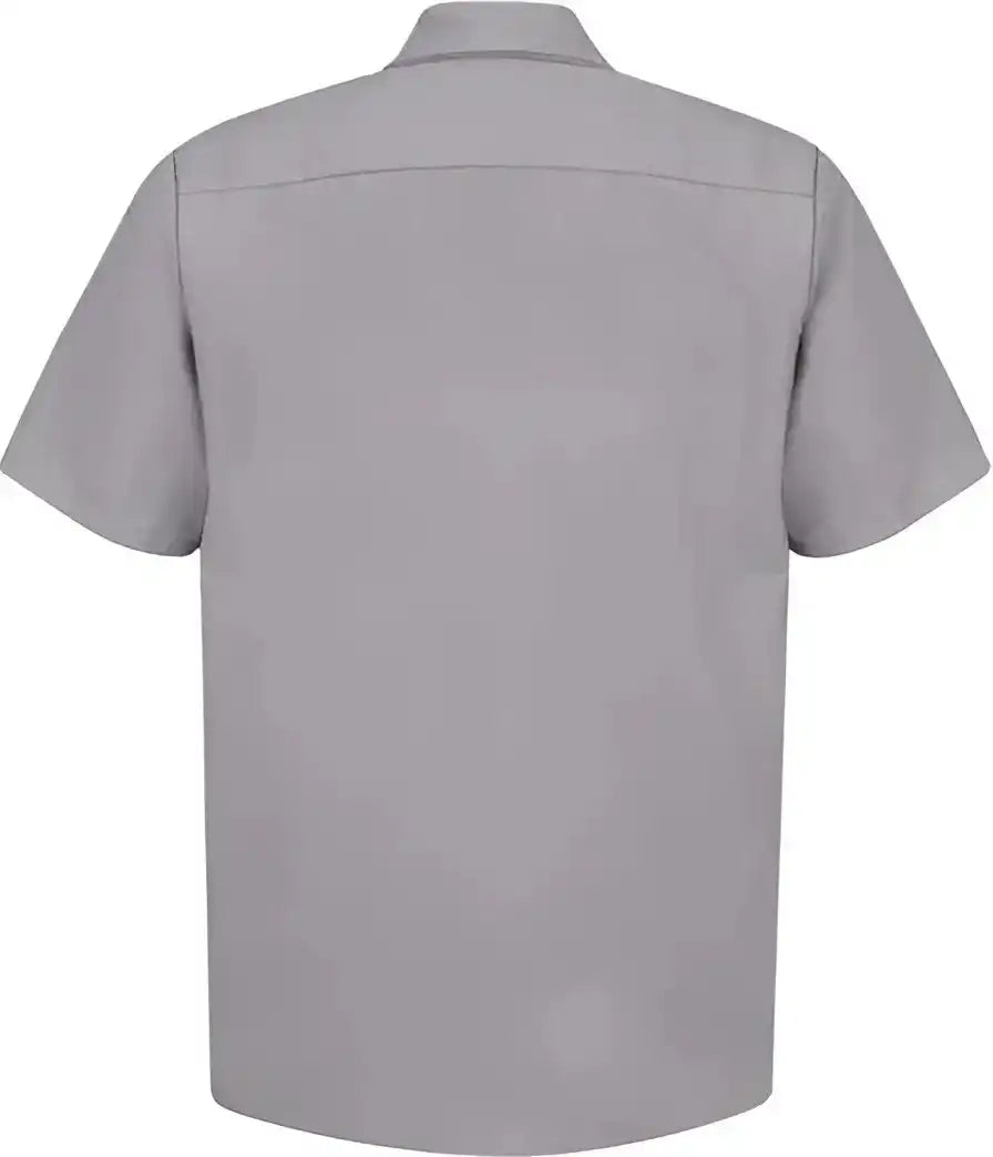 Red Kap Sp24 Industrial Short Sleeve Work Shirt Silver