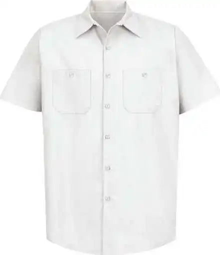 Red Kap Sp24 Industrial Short Sleeve Work Shirt White