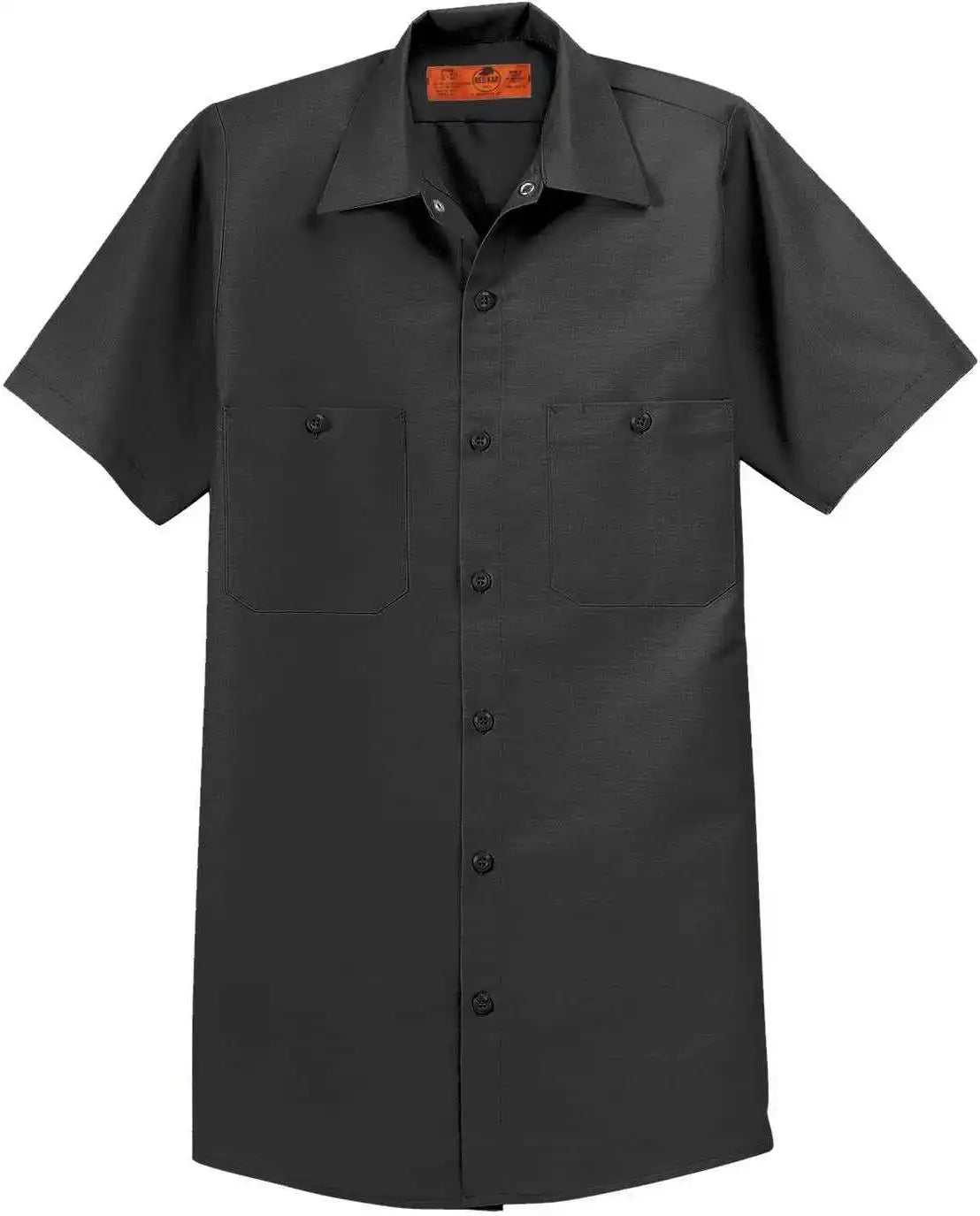 Red Kap Sp24 Short Sleeve Industrial Work Shirt Charcoal