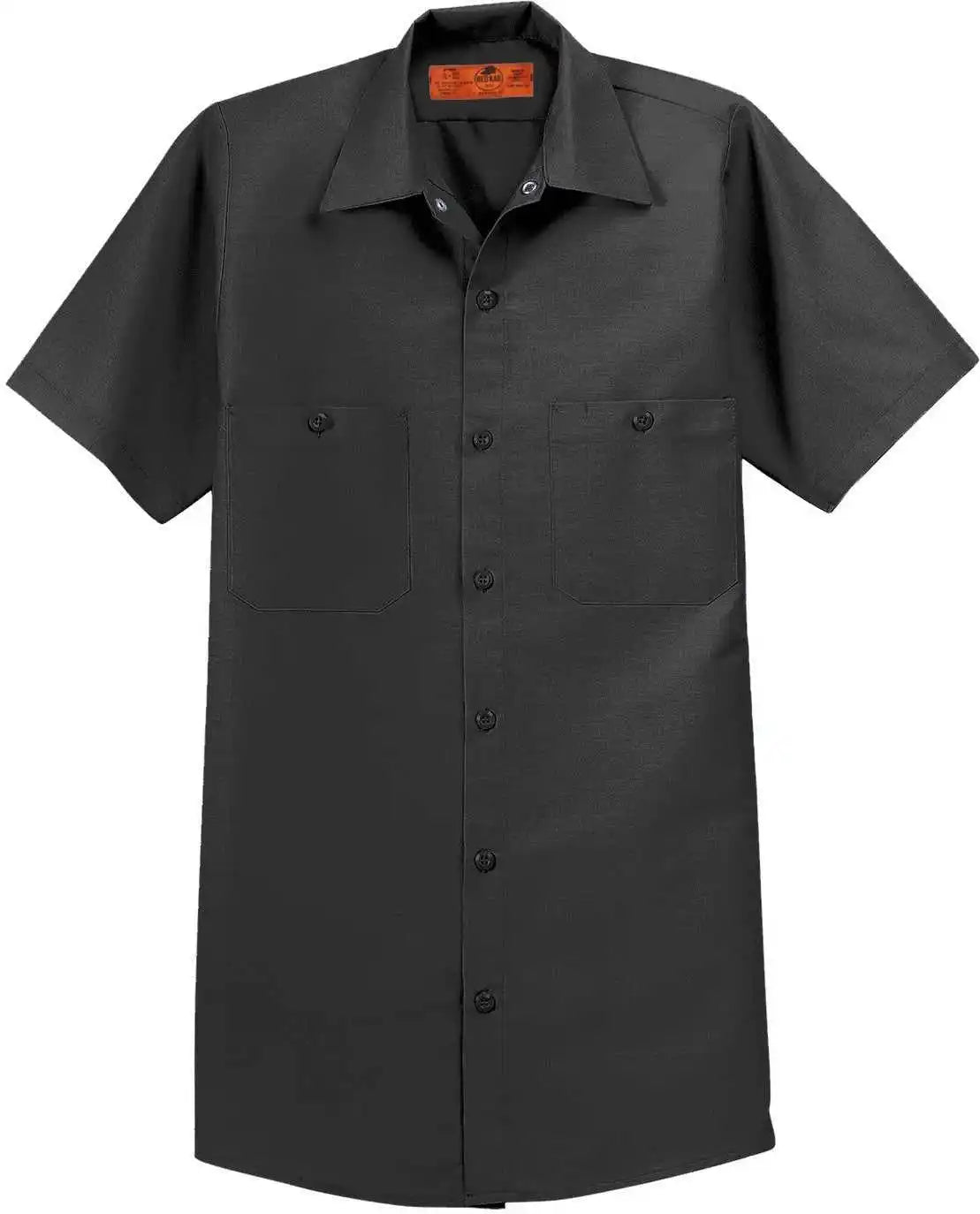 Red Kap Sp24 Short Sleeve Industrial Work Shirt - Charcoal