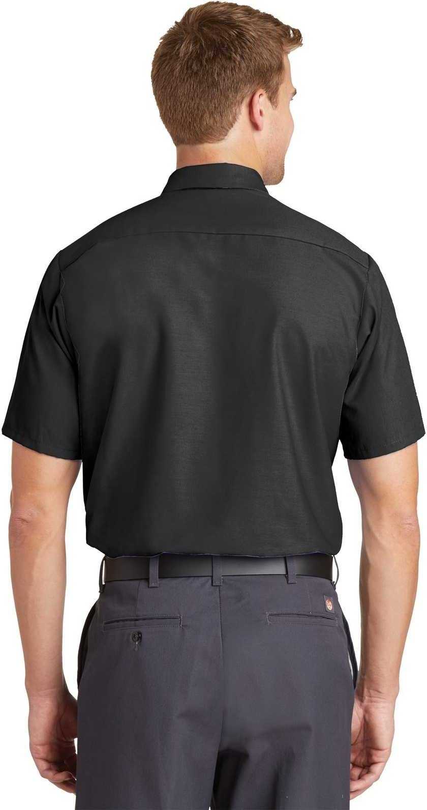 Red Kap Sp24 Short Sleeve Industrial Work Shirt - Charcoal