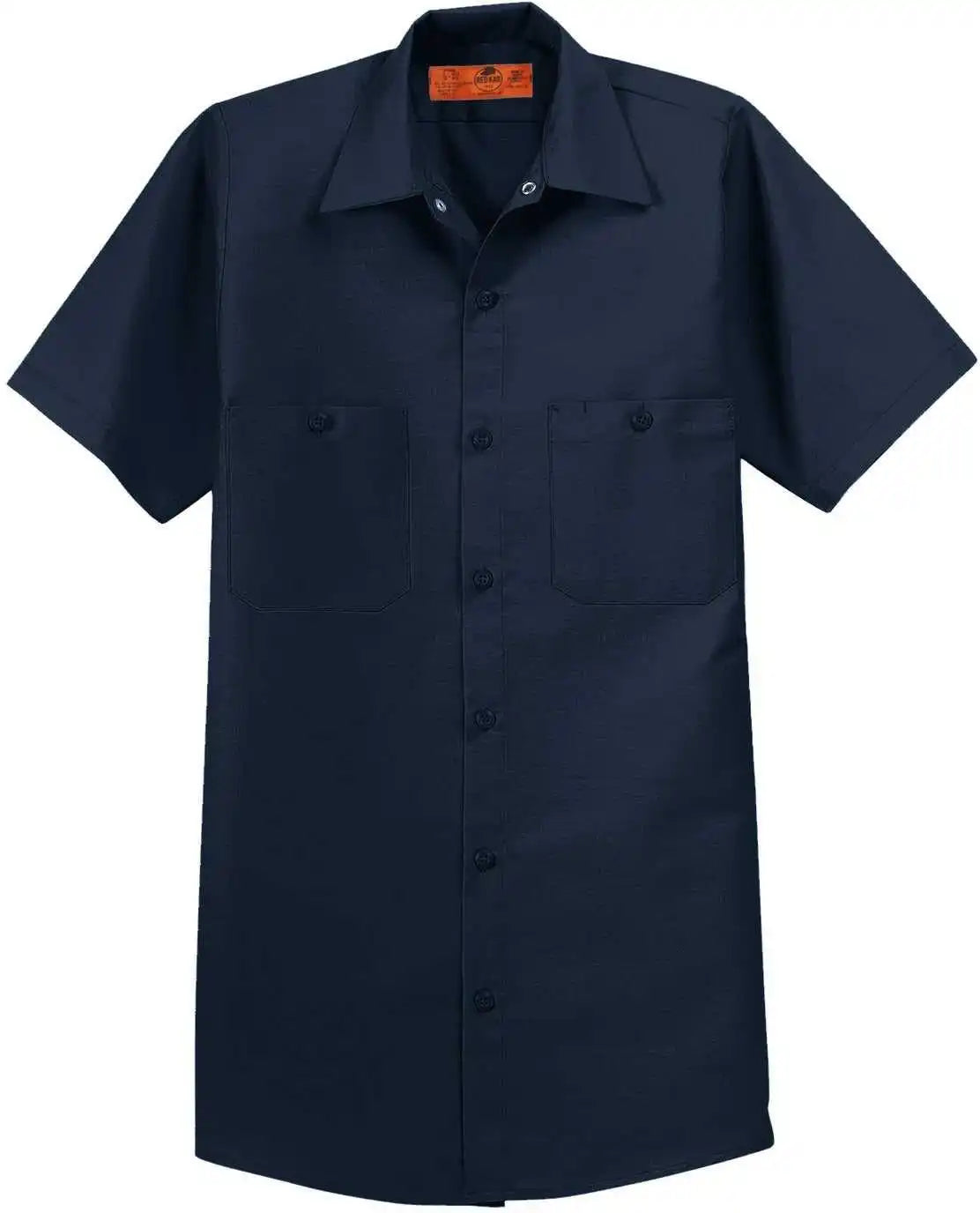 Red Kap Sp24 Short Sleeve Industrial Work Shirt Navy