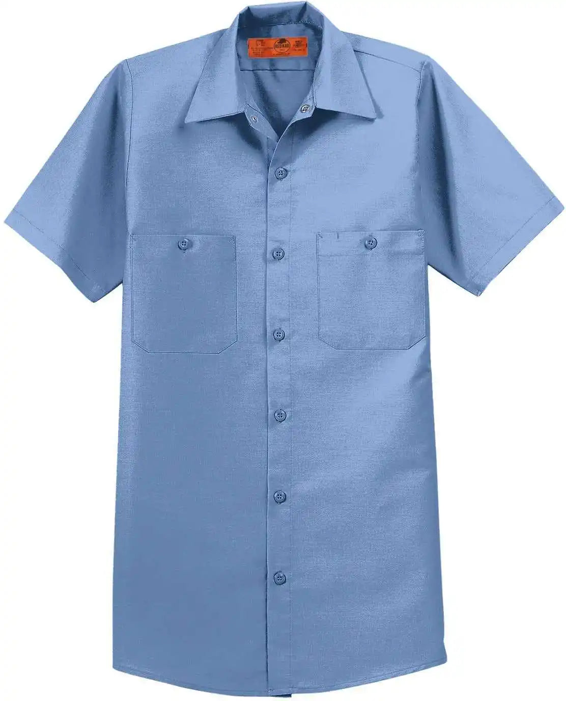 Red Kap Sp24 Short Sleeve Industrial Work Shirt Petrol Blue