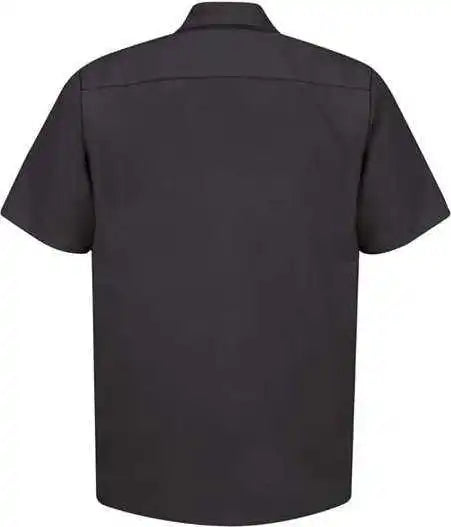 Red Kap Sp24l Short Sleeve Work Shirt Long Sizes Black