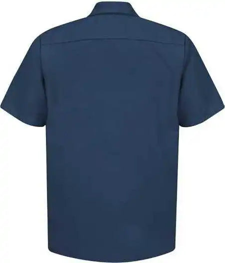 Red Kap Sp24l Short Sleeve Work Shirt Long Sizes Navy
