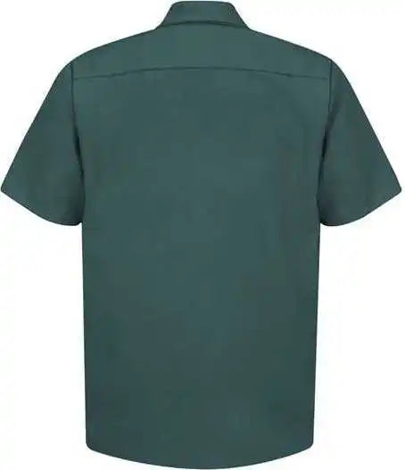 Red Kap Sp24l Short Sleeve Work Shirt Long Sizes Spruce Green