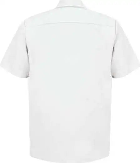 Red Kap Sp24l Short Sleeve Work Shirt - Long Sizes - White