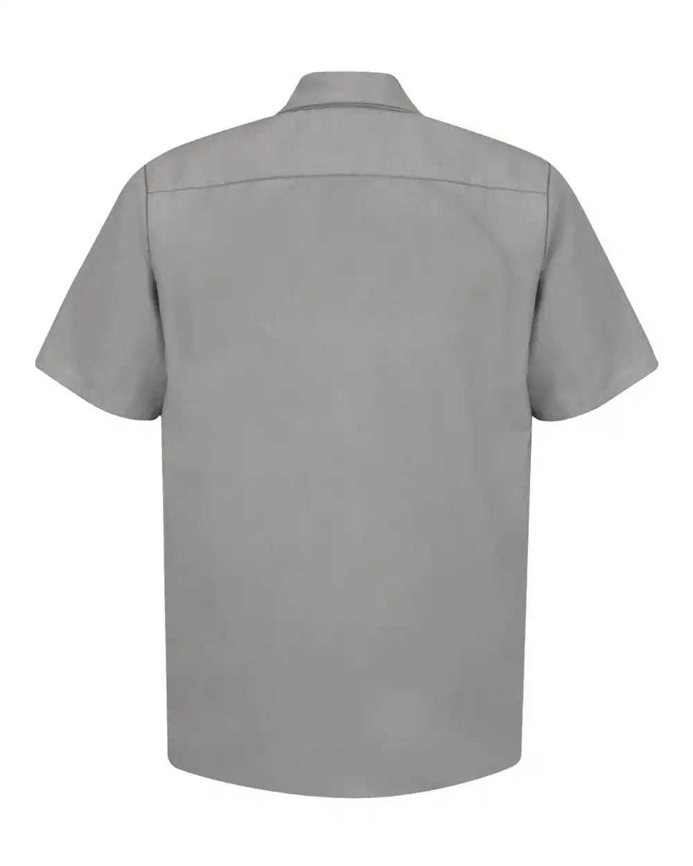 Red Kap Sp24t Industrial Short Sleeve Work Shirt - Tall Sizes - Light Grey - 5xlt