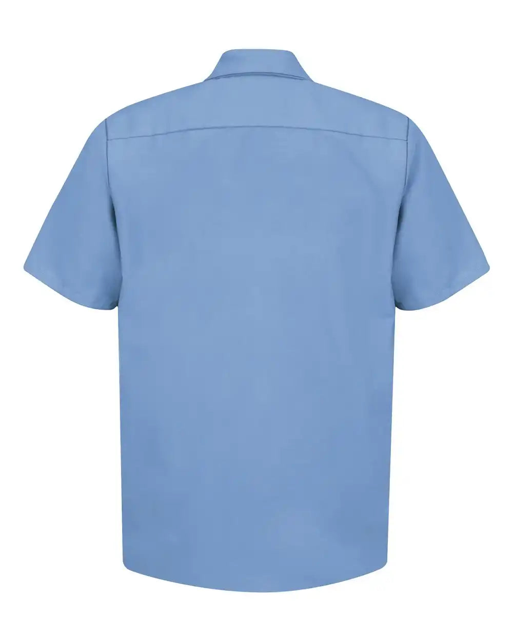Red Kap Sp24t Industrial Short Sleeve Work Shirt - Tall Sizes - Light Blue - 5xlt
