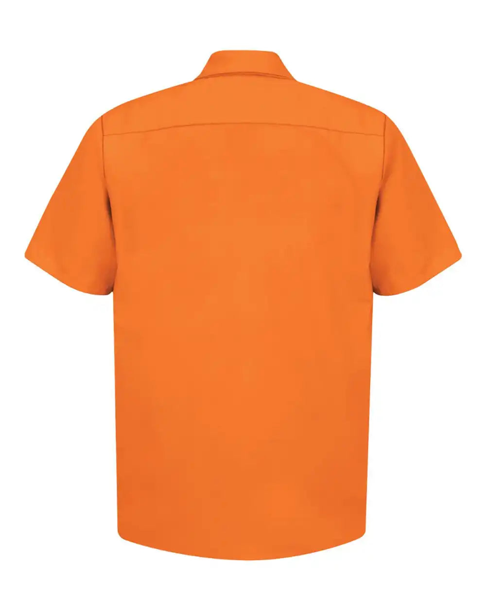 Red Kap Sp24t Industrial Short Sleeve Work Shirt - Tall Sizes - Orange - 2xlt