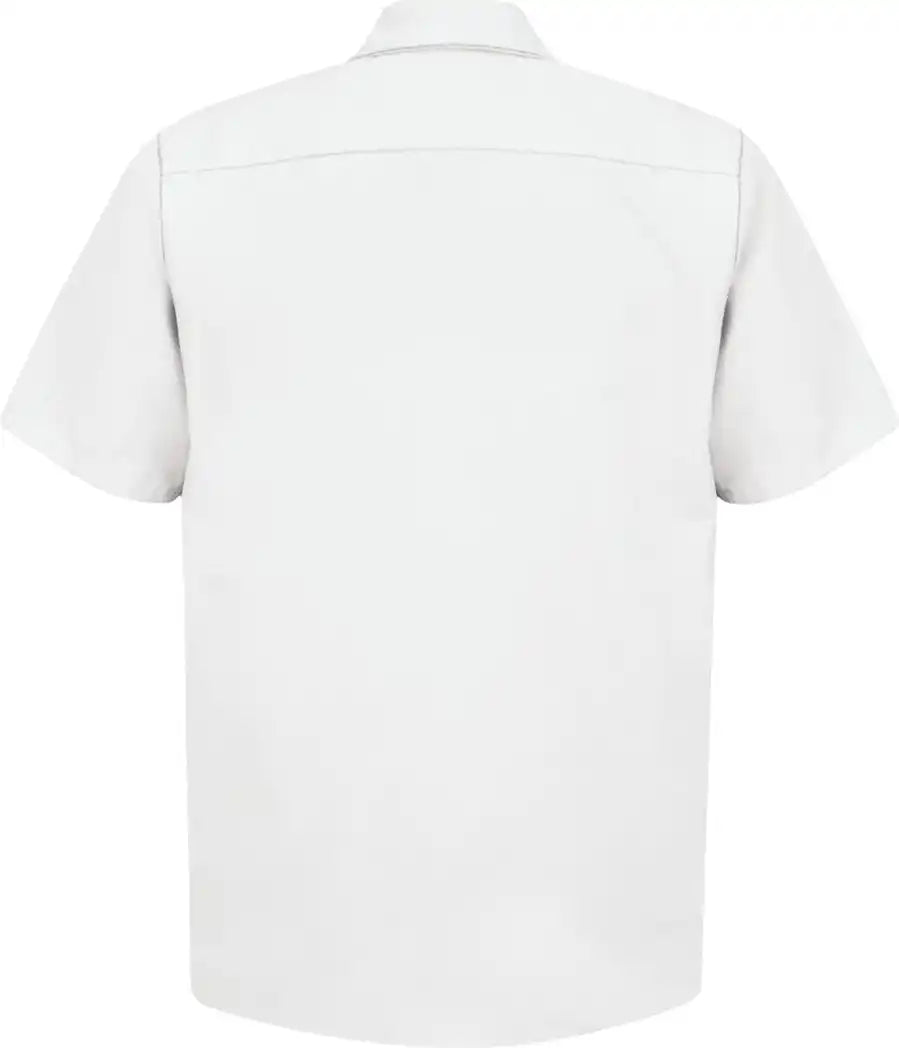 Red Kap Sp24t Industrial Short Sleeve Work Shirt - Tall Sizes - White - 5xlt