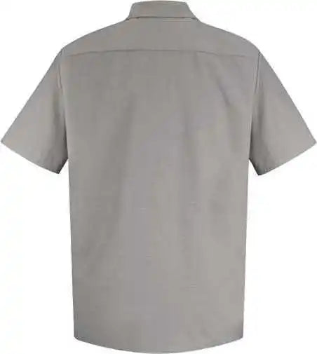 Red Kap Sp26 Specialized Short Sleeve Pocketless Work Shirt - Light Gray