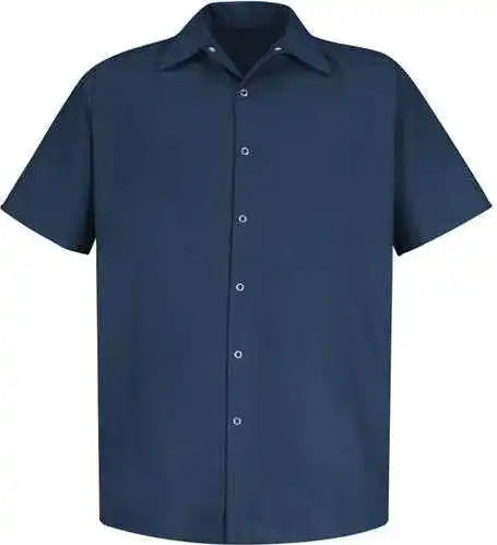 Red Kap Sp26 Specialized Short Sleeve Pocketless Work Shirt Navy