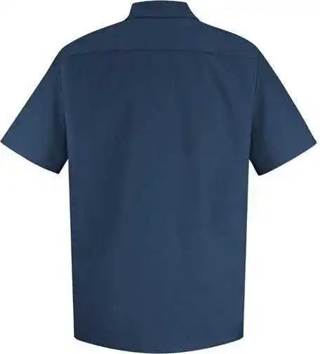 Red Kap Sp26 Specialized Short Sleeve Pocketless Work Shirt Navy